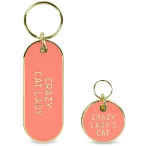 Crazy Cat Lady Keychain & Cat Tag Set (FINAL SALE)
