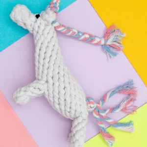 Unicorn Rope Dog Toy