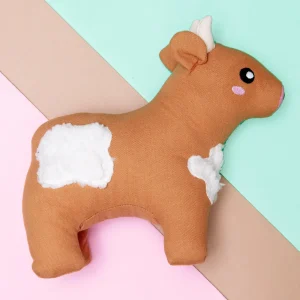Cotton Cuddler Cow Squeaky Plush Dog Toy (FINAL SALE)