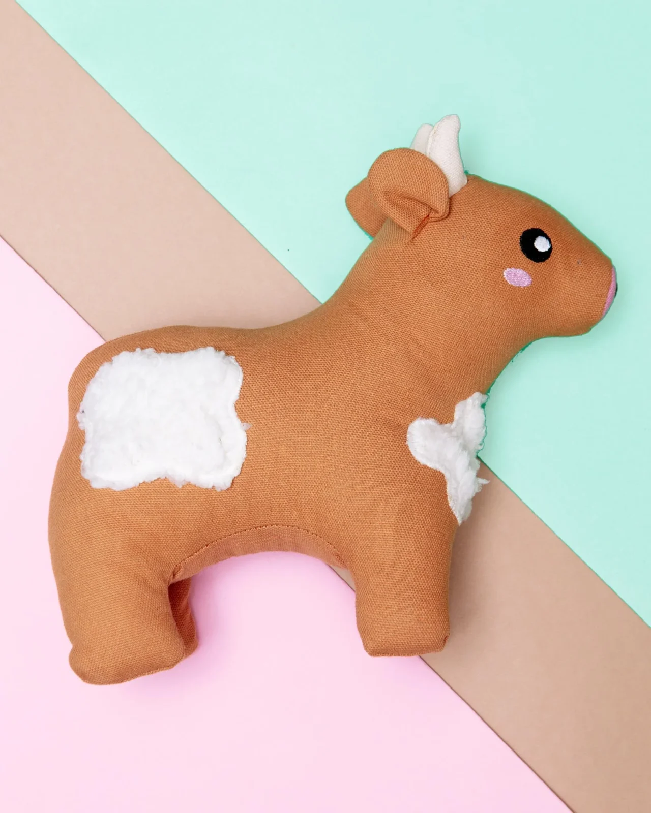 Cotton Cuddler Cow Squeaky Plush Dog Toy (FINAL SALE)