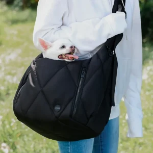 Cloud Crossbody Pet Carrier in Beige or Black