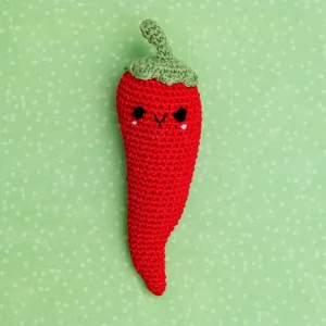 Chili P. Pepper Organic Cotton Knit Dog Toy