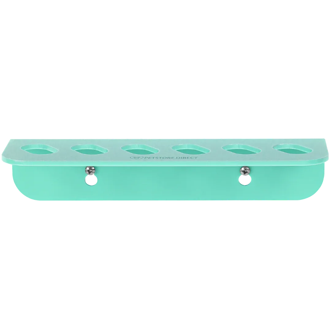 Acrylic 6 Scissor Holder Wall Mount Aqua by PetStore.Direct - Image 2
