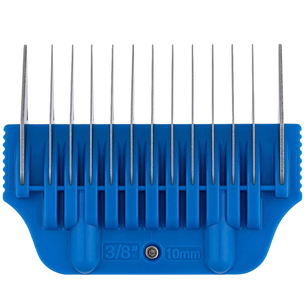 #2 3/8" Blue Wide Attachment Comb 10 mm by Zolitta