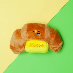 Buttered Croissant Nosework Dog Toy