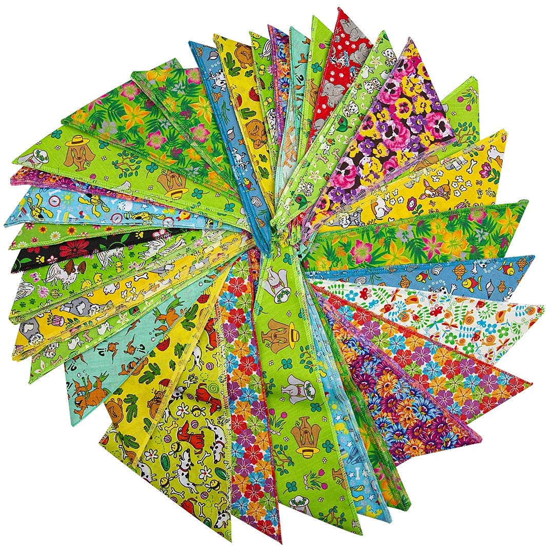 Spring & Summer Bandanas - 60 Assorted Sizes and Patterns by Bandanas Unlimited - Image 2