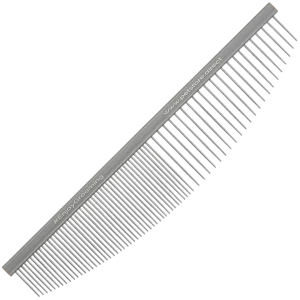 6.5" 50/50 Silver Half-Moon Comb by PetStore.Direct