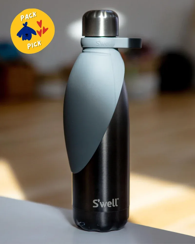 Travel Dog Bowl Bottle Attachment in Grey