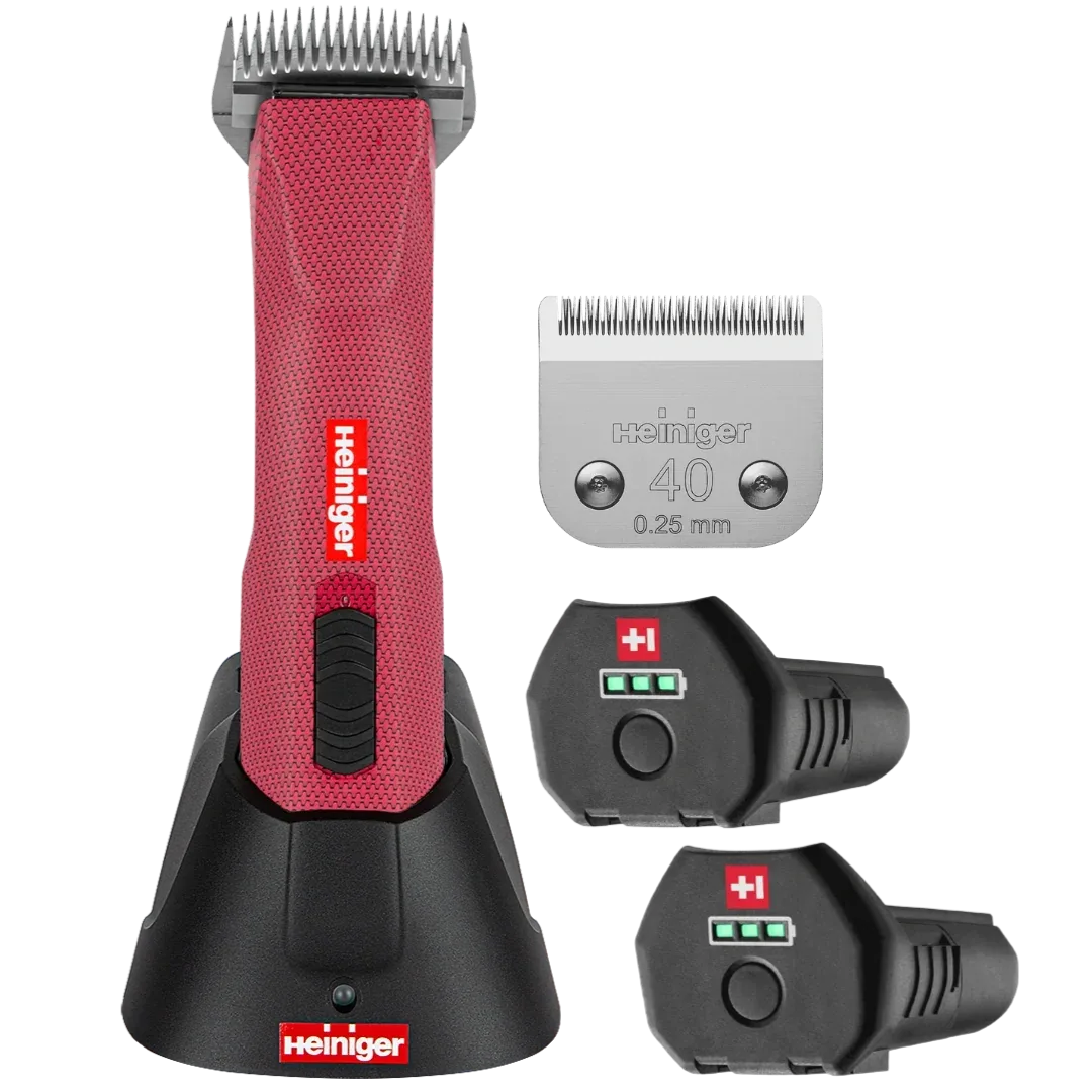 Opal Xtend Livestock and Vet Edition Cordless Clipper with BB+ blade and 2 Batteries by Heiniger