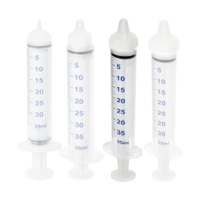 Medium Threaded Syringe Feeding Nipples, 20ml (2-Pack) by Puppywarmer