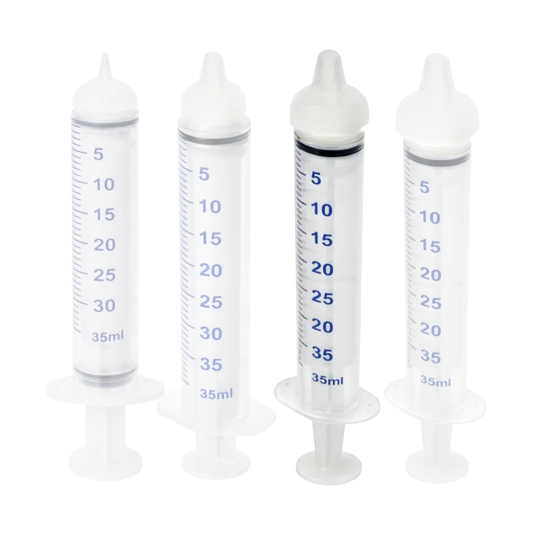 Medium Threaded Syringe Feeding Nipples, 20ml (2-Pack) by Puppywarmer