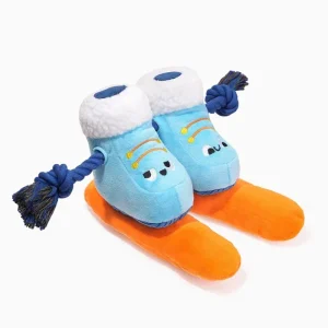 Snow Paws Skiing Boots Dog Rope Toys