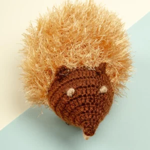 Fuzzy Hedgehog Dog Toy (FINAL SALE)
