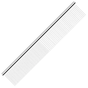 9" Half & Half Comb Silver by Utsumi