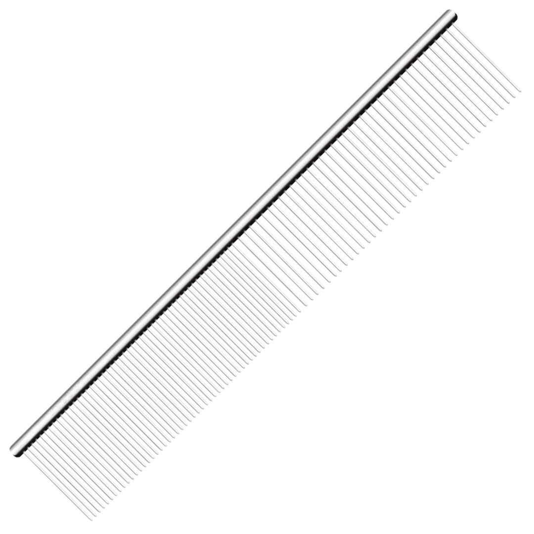 9" Half & Half Comb Silver by Utsumi