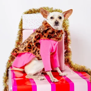 Luxe Leopard Faux Fur Dog Jacket (FINAL SALE)