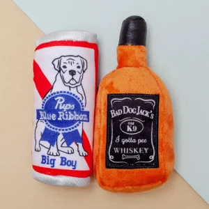 Tiny Tuff Boys Night Out Plush Dog Toy (2-Pack)