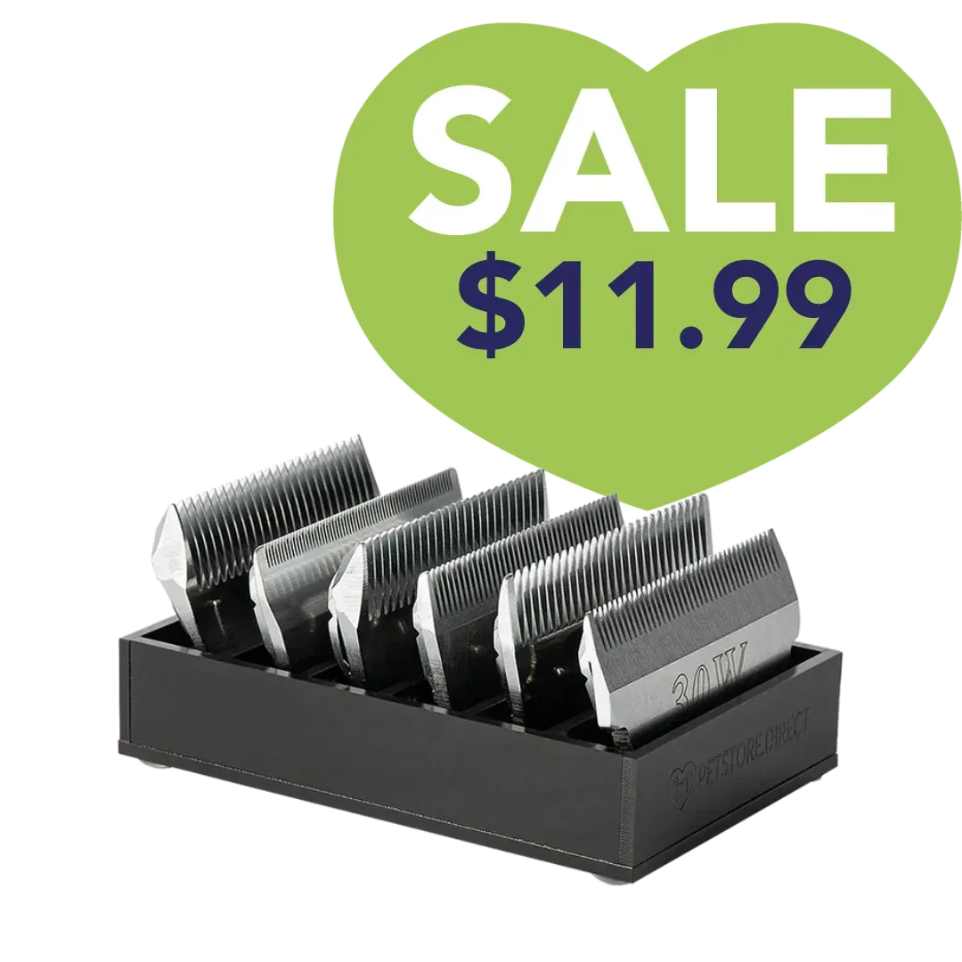 Mini Wide 6 Blade Holder Black by PetStore.Direct