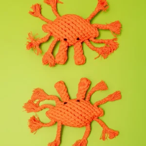Happy The Crab Sustainable Handmade Nautical Dog Rope Toy