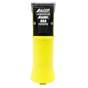 Lazor Blade Cordless 2 Speed Clipper Yellow with Two Batteries by Laube