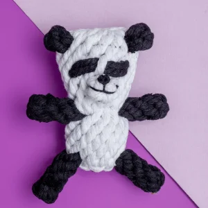 Tumbles the Panda Rope Dog Toy