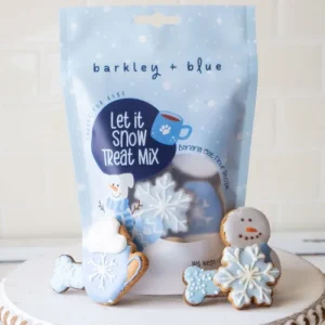 Let It Snow Dog Treats (Banana Oat Flour Recipe)