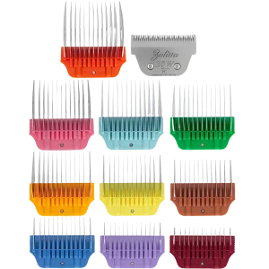 10 Colored Combs 1/8″ through 1 1/2″ with 30W by Zolitta