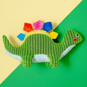 Dinosaur Dude Squeaky Mesh Dog Toy (FINAL SALE)
