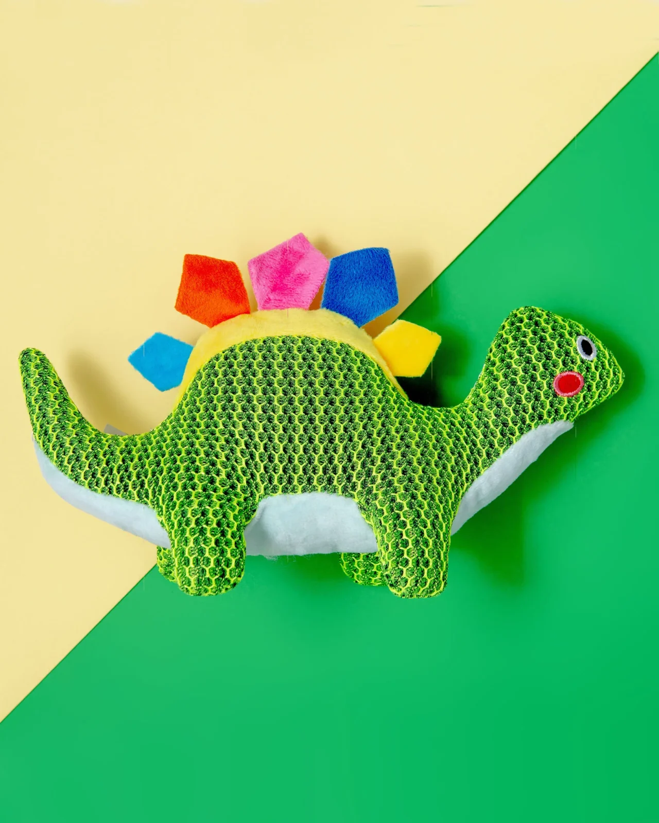 Dinosaur Dude Squeaky Mesh Dog Toy (FINAL SALE)