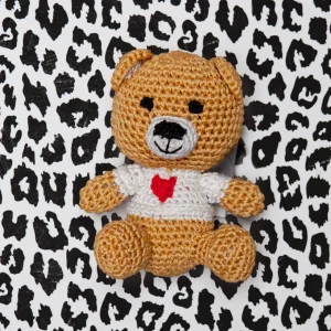 Teddy Bear Organic Knit Dog Toy