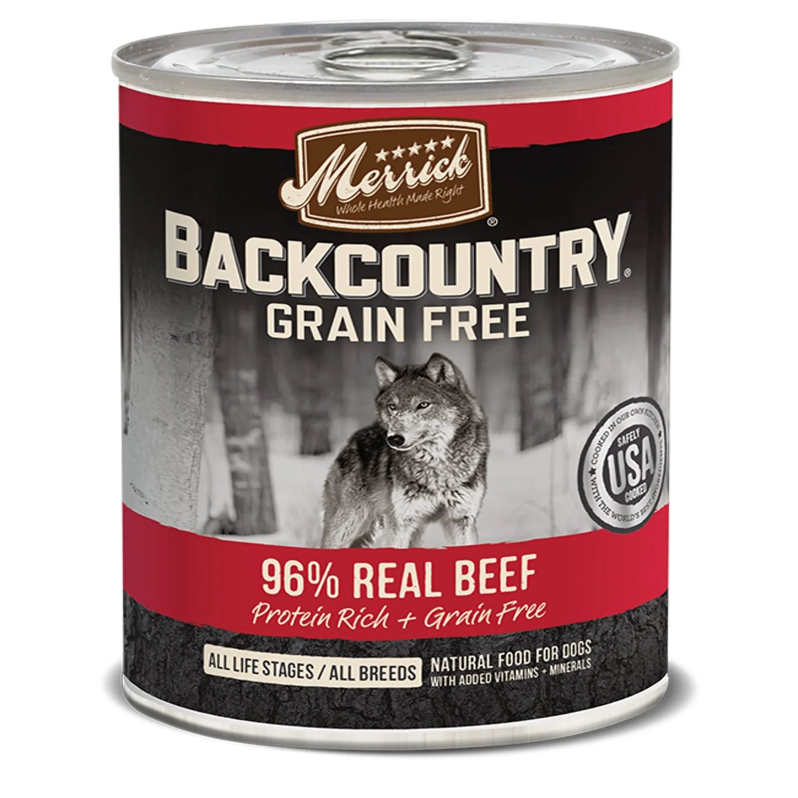 Merrick Dog Backcountry Grain Gree 96% Beef 12.7 oz. 12 ct