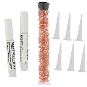 Pink Sparkle Feline Large Nail Caps by Soft Claws