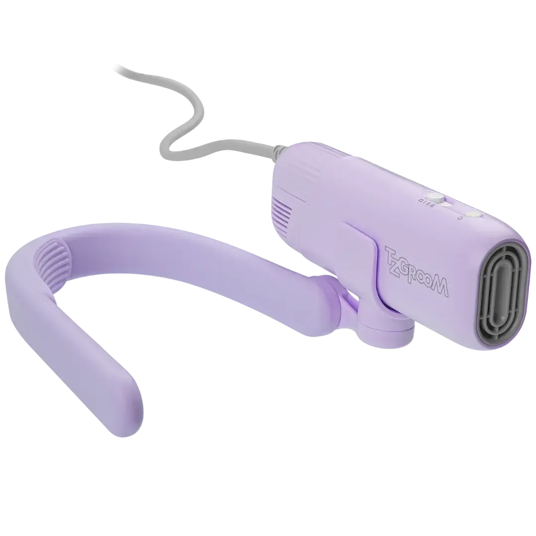 Purple Mini Portable Neck Dryer by TZGroom - Image 2