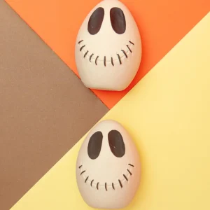 Spooky Skull Halloween Latex Squeaky Egg