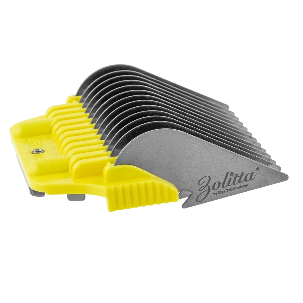 #0 5/8" Yellow Wide Attachment Comb 16 mm by Zolitta - Image 2