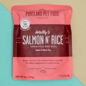 Wally Salmon N' Rice Meal Pouch for Dogs (Made in the USA)