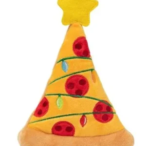 Pizzamas Tree Squeaky Plush Dog Toy