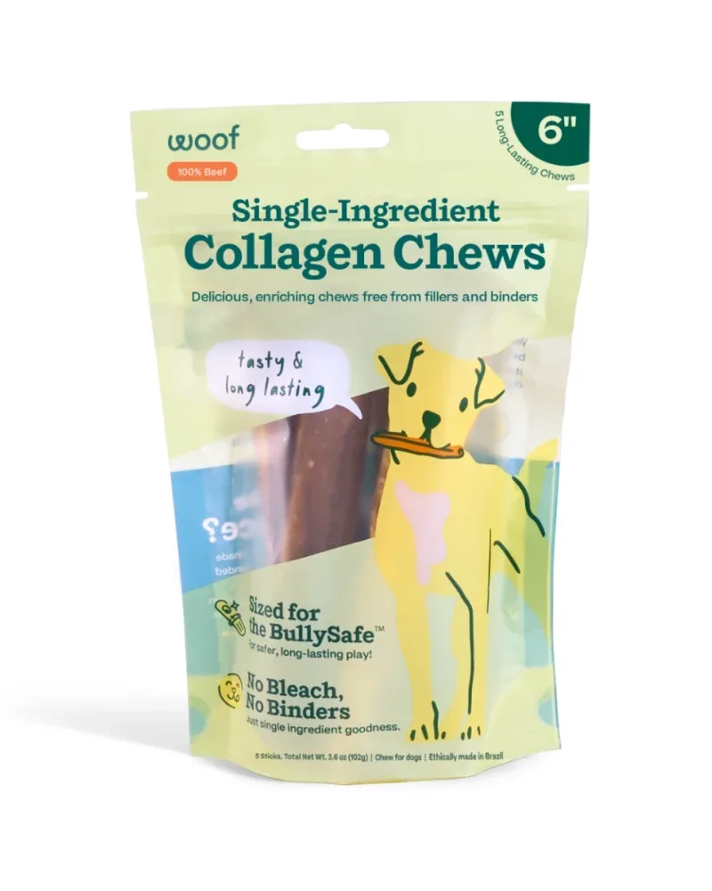 Pure Collagen Dog Chew (6")