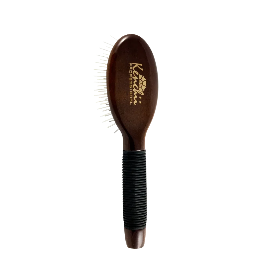 Small Metal Pin Oval Brush by Kenchii - Image 2