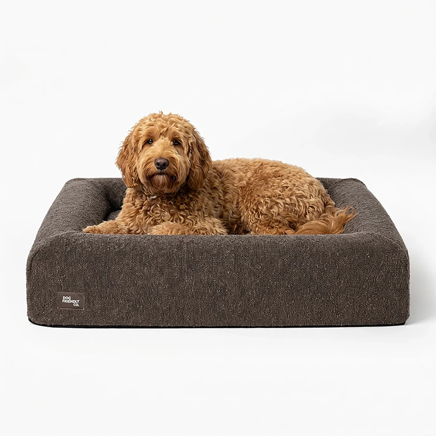 Bouclé Bed Replacement Cover - Brown Bouclé - Image 2