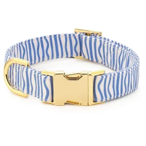 Blue Waves Dog Collar (Made in the USA) (FINAL SALE)