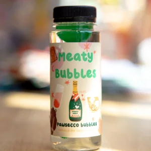 Pawsecco Flavored Bubbles for Dogs & Cats (Vegan, Gluten Free and Halal Safe!)