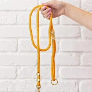 Goldenrod Rope Dog Leash (Made in the USA) (FINAL SALE)