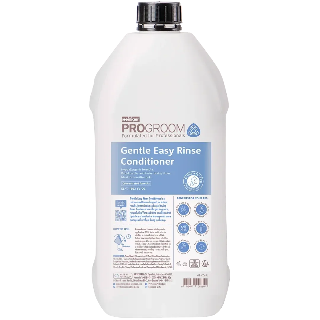 Gentle Easy Rinse Conditioner 5 Litre by Heiniger ProGroom