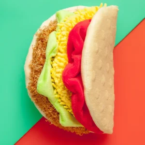 Taco Tuesday Crinkle & Squeaky Dog Toy