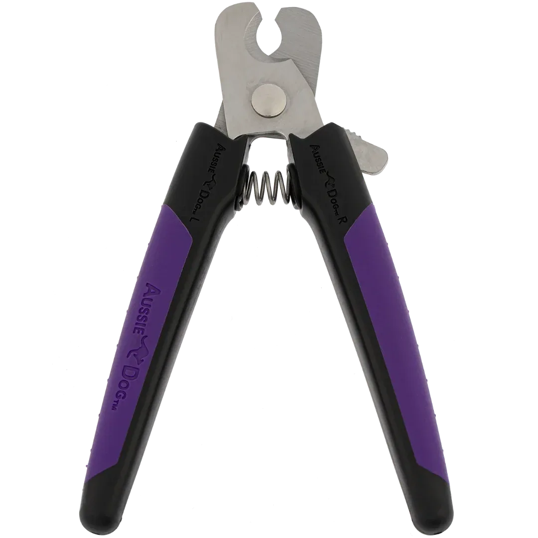 Nail Trimmer Black and Purple Large by Aussie Dog - Image 2