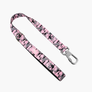 Short Trainer Dog Leash - Pink Camo
