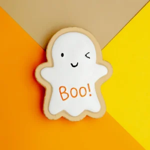 Ghost Cookie Latex Squeaky Dog Toy