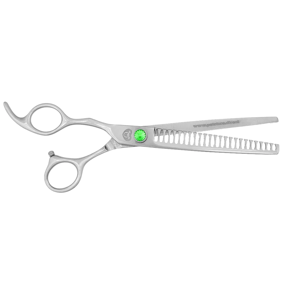 7" 24T Straight Left-Handed Chunker Shears by PetStore.Direct