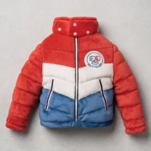 Muttcler Puffer Jacket Squeaky Plush Dog Toy